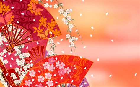 Download Japanese Colors Fan Artistic Oriental HD Wallpaper