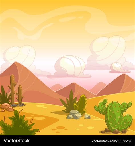 Cartoon Desert Pictures : Landscape Desierto Deserto Quente Paisajes ...