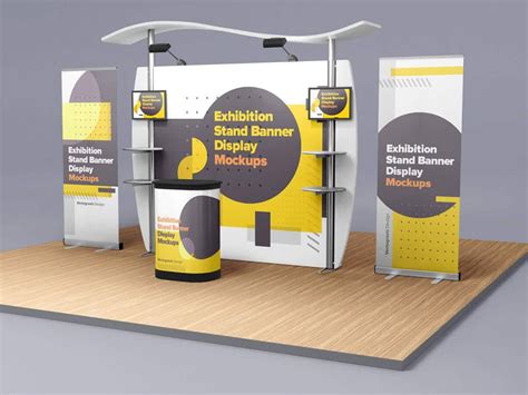 Exhibition Stand Banner Display Mockups | Vectogravic Design