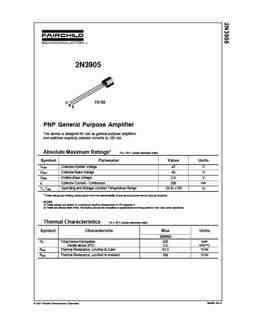 2n3905 PDF datasheet. ALL TRANSISTORS DATASHEET. POWER MOSFET, IGBT, IC, TRIACS DATABASE ...