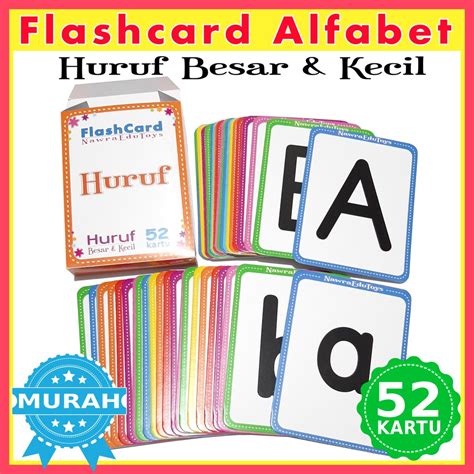 Jual Flashcard Huruf Abjad Alfabet Alphabet Besar Kecil Indonesia | My ...