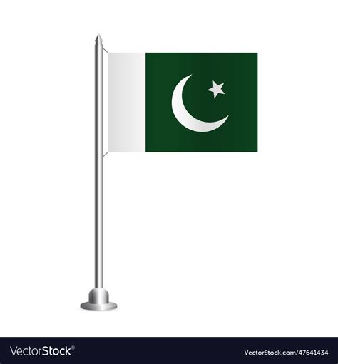 Flag of pakistan Royalty Free Vector Image - VectorStock