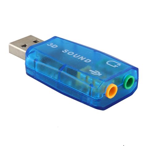 Audio 5.1 Computer USB Sound Card External USB Sound Card Audio Adapter ...