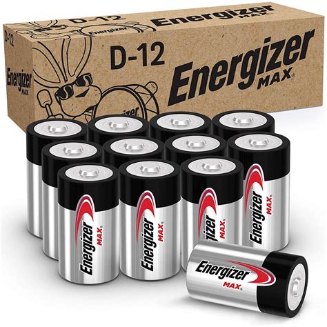 Energizer Max D Batteries, Premium Alkaline D Cell Batteries (12 Battery Count) - Walmart.com