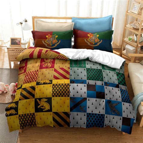 Harry Potter Hogwarts Bedding Set2 Pillowcases Duvet Cover | Etsy