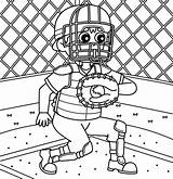Baseball Catcher Coloring Page For Kids 50137389 Vector Art At Vecteezy sketch template