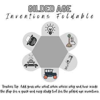 Gilded Age Inventions Foldable by Mrs Richie Creates | TPT