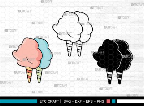 Cotton Candy SVG, Candy Silhouette Graphic by Pixel Elites · Creative Fabrica