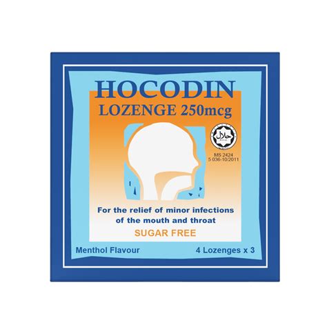 HOCODIN LOZENGE 250MCG | WINWA MEDICAL