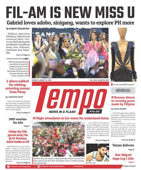 Tempo 16 January 2023, Monday issue – Tempo – The Nation's Fastest ...