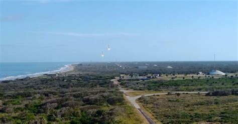 This Amateur Video of the Falcon Heavy Landing is Amazing and the Sound is Unreal » TwistedSifter