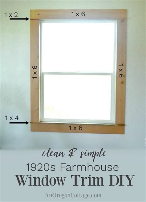 Clean & Simple Farmhouse Window Trim DIY - An Oregon Cottage