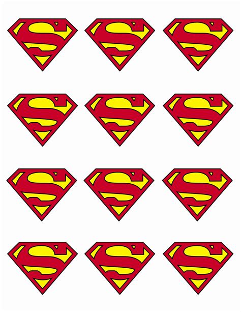 Printable Superhero Logos