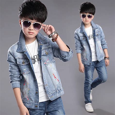 European Style 2018 Spring Autumn Children's Wear Boys Casual Denim ...