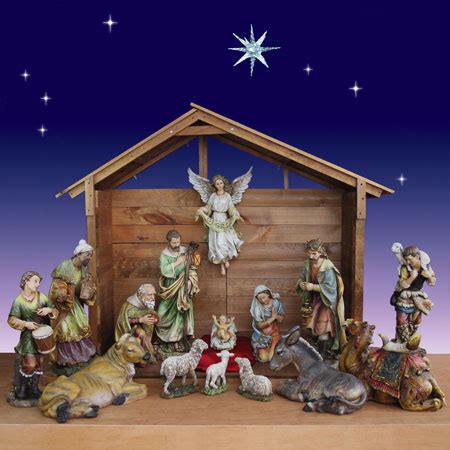 Wood Nativity Stable - Outdoor - 55in. High