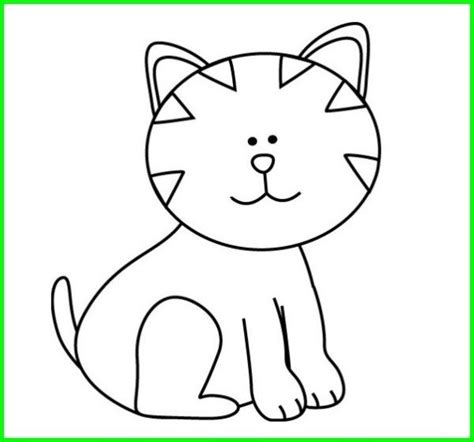 Pin di Cat drawing for kid