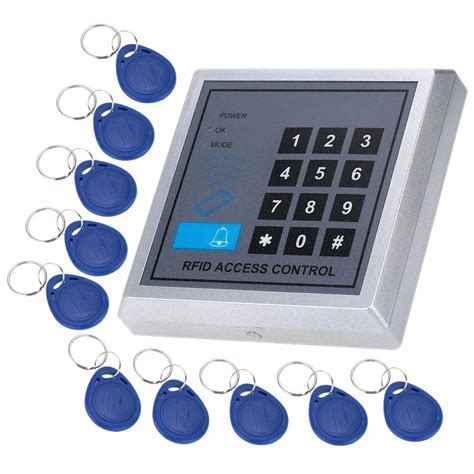 Home Security RFID Proximity Entry Door Lock Access Control System With 10pcs RFID Keys Key fob ...