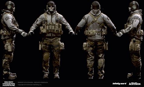 ArtStation - Call of Duty Modern Warfare 2019 Classic Ghost Skin, Ricky Zhang | Call of duty ...