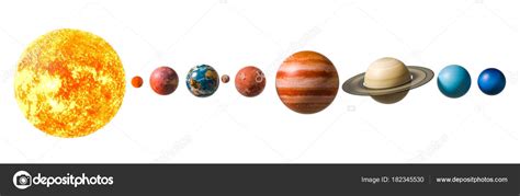 Planets of the solar system, 3D rendering Stock Photo by ©alexlmx 182345530