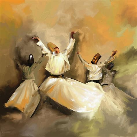 Painting 717 1 Sufi Whirl 3 Painting by Mawra Tahreem - Fine Art America