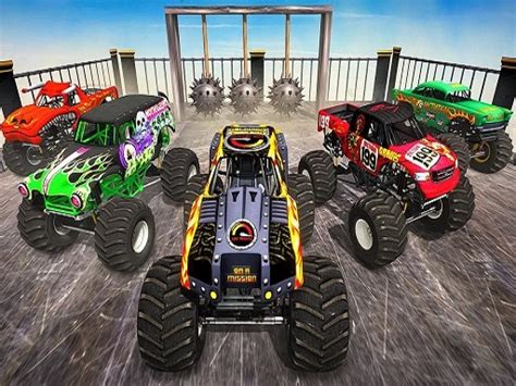 Monster Truck Impossible Stunt Track 🏆 Games Online