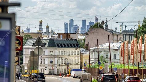 Moscow city street view. 15 of June 2013. — Stock Photo © sorokopud ...