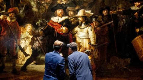 Rembrandt's The Night Watch painting restored by AI - BBC News