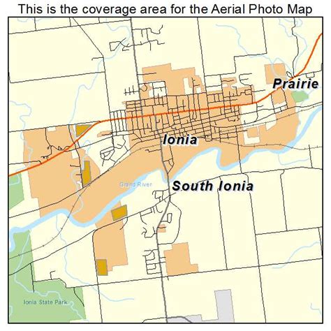 Aerial Photography Map of Ionia, MI Michigan