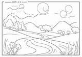9 Of The Best Landscape Coloring Pages Free  Printable – Artlex sketch template