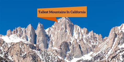 Tallest Mountains In California: List Of Highest Mountain Peaks