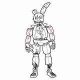 Springtrap From FNAF 3  Coloring Nation sketch template
