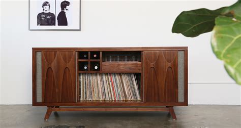 This Record Player Console Comes With Its Own Built-In Speakeasy | Sharp Magazine