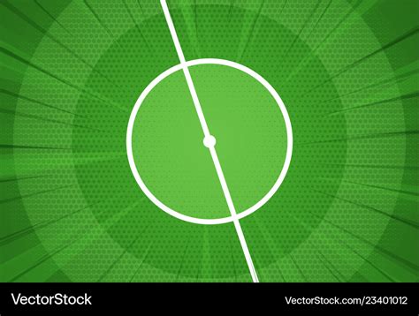 Cartoon soccer field background halftone Vector Image