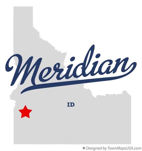 Map of Meridian, ID, Idaho