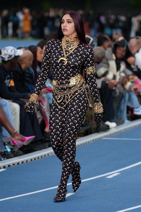 LOURDES LEON at Marine Serre Spring/Summer 2023 Runway Show at Paris ...