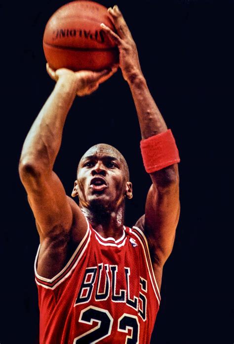 Michael Jordan free-throw - Photographic print for sale