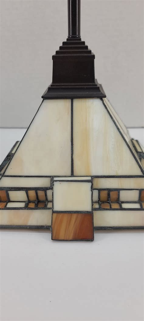 Stained Glass Tiffany Style Ceiling Pendant Lamp Light Fixture Shade Pyramid 9home Accent Decor ...