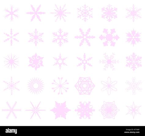 Pink Snowflakes Background Stock Photo - Alamy