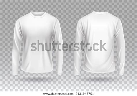 T-shirt Long Sleeve Mockup Front Back Stock Vector (Royalty Free ...