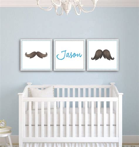 Items similar to Baby Boy Nursery Wall Decor, Blue Nursery Decor, Cute ...