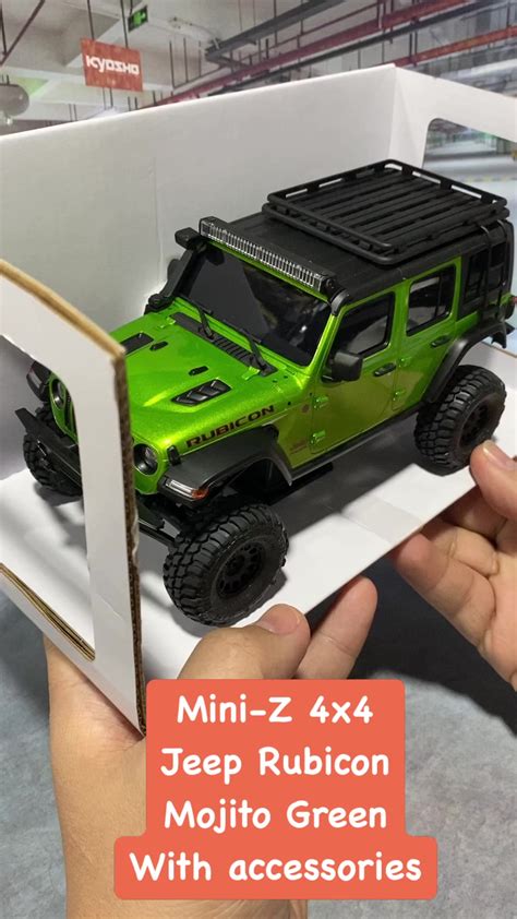 Kyosho Mini-Z 4x4 Jeep Rubicon Mojito GreenWith accessories #Miniz #kyosho #rcbannok #tmccup #rc ...