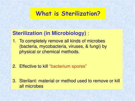 PPT - Sterilization, Disinfection and Antibacterial Agents PowerPoint Presentation - ID:4566573