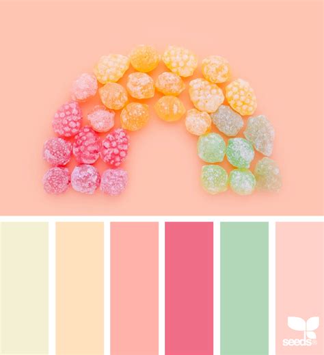 Sweet Spectrum | Color palette pink, Seeds color palette, Pastel colour palette