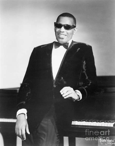 Ray Charles Standing By His Piano by Bettmann