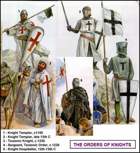 THE ORDERS OF KNIGHTS (H1) | Knights hospitaller, Crusader knight ...