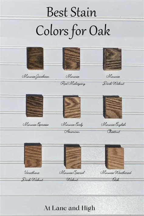 Best Wood Stains for Oak | At Lane and High