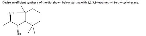 Solved Devise an efficient synthesis of the diol shown below | Chegg.com