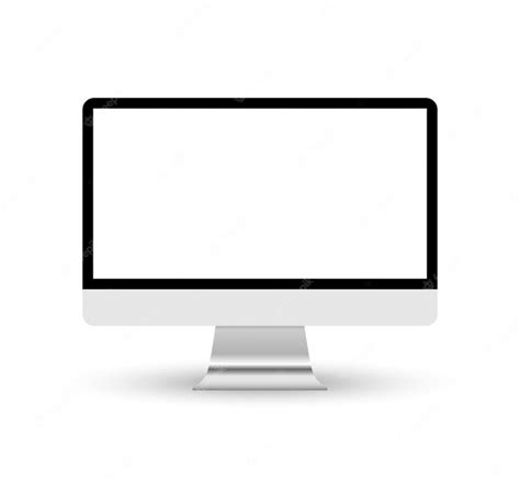 Premium Vector | Computer screen mockup.realistic computer monitor ...