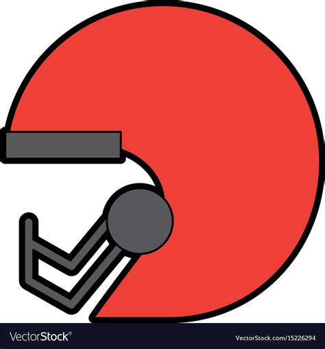 Football helmet cartoon Royalty Free Vector Image