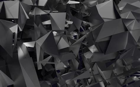 Download 3D Grey Geometric Shapes Wallpaper - GetWalls.io